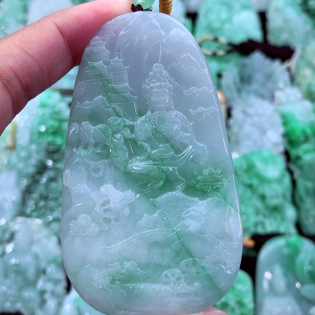 翡翠未镶嵌吊坠(不含链)