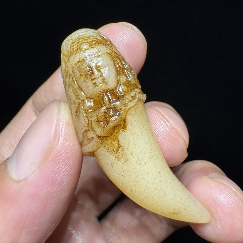 天然骆驼骨趾骨雕刻骨节男女款手钏把玩手串收藏一个的价格