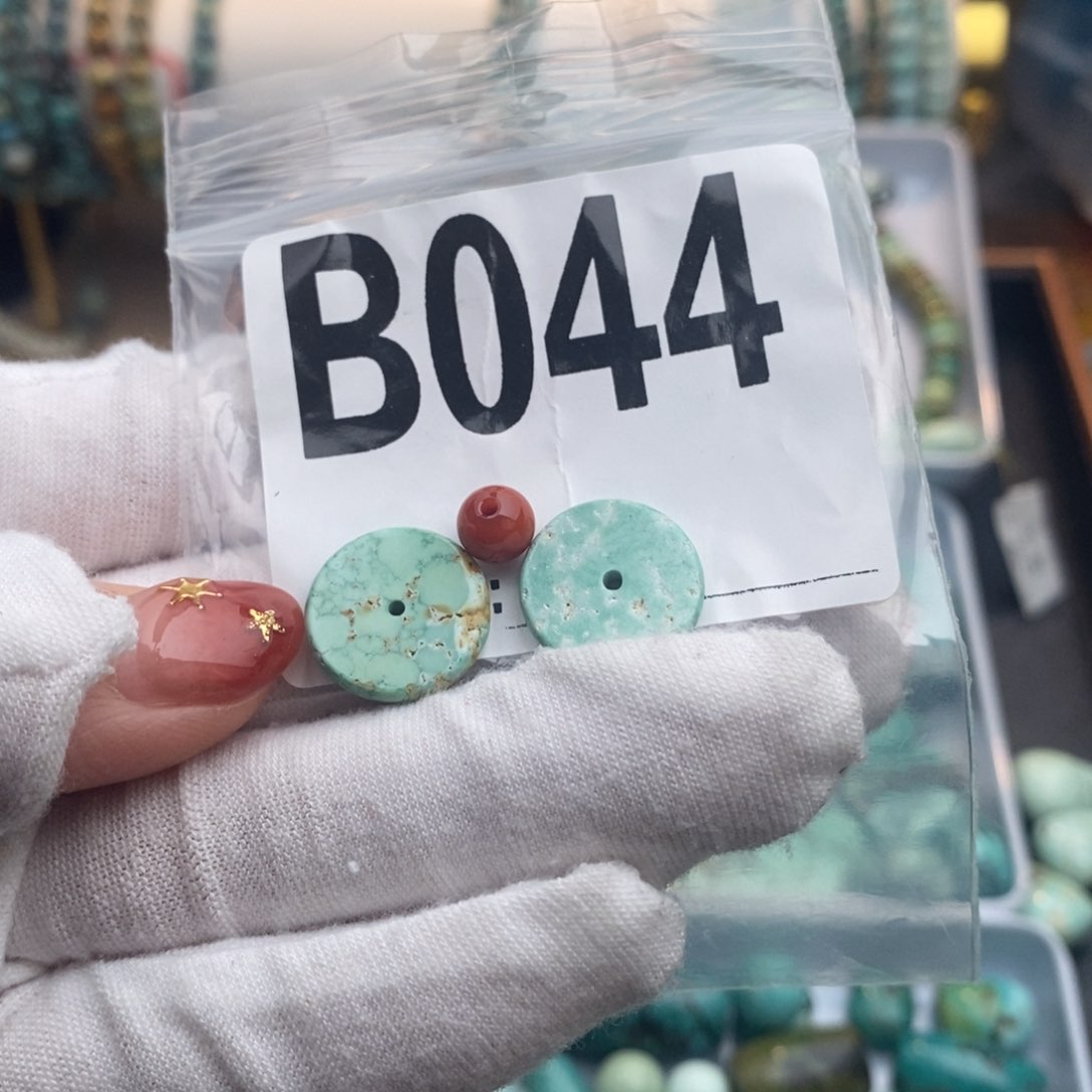 未镶嵌卡14.7垫片一对南红玛瑙