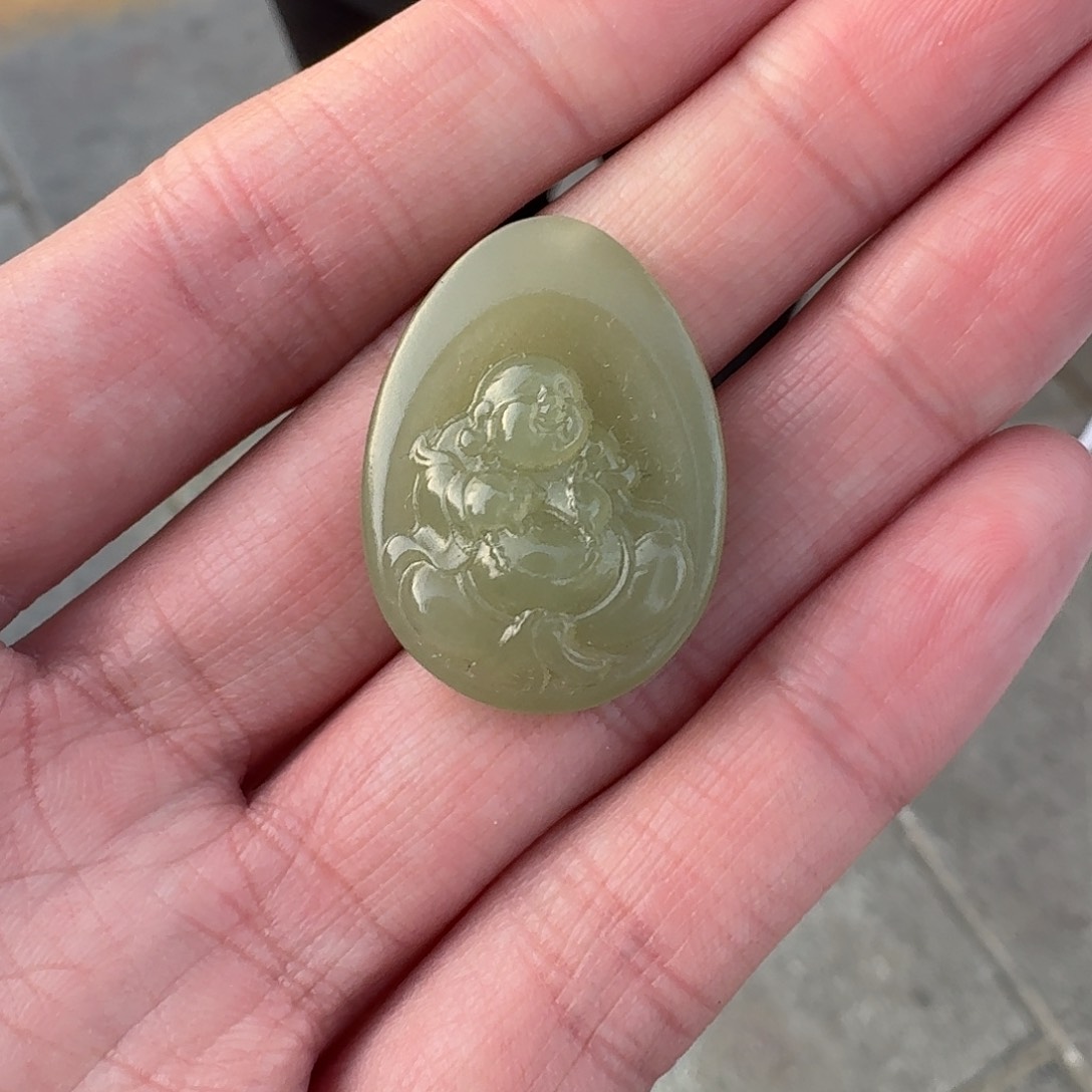 和田玉佛未镶嵌113早市露天