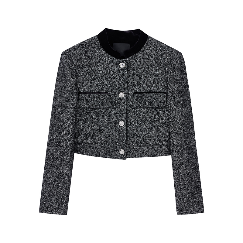 【达人专属】立领拼接短外套N8085