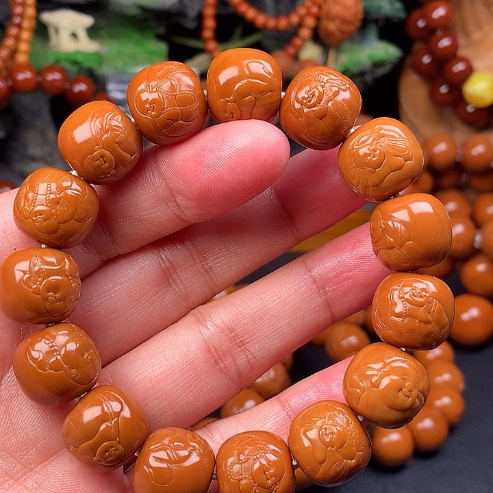 橄榄核手串/手链处理老型弥勒15