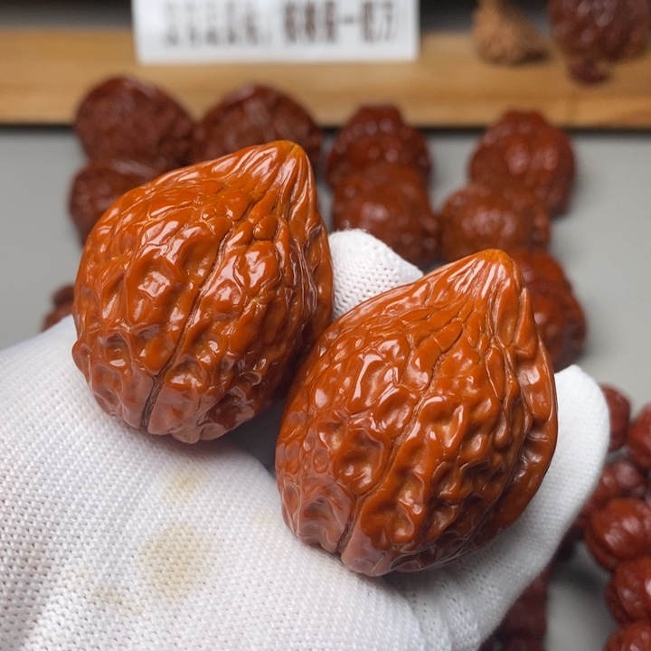 文玩核桃把件36龟甲纹