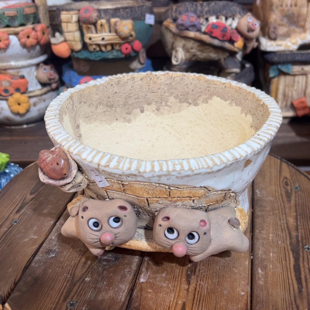 红陶嘻哈多肉花盆