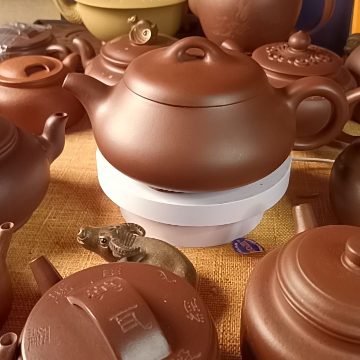 紫砂茶壶精工半手，原矿紫砂泥料。