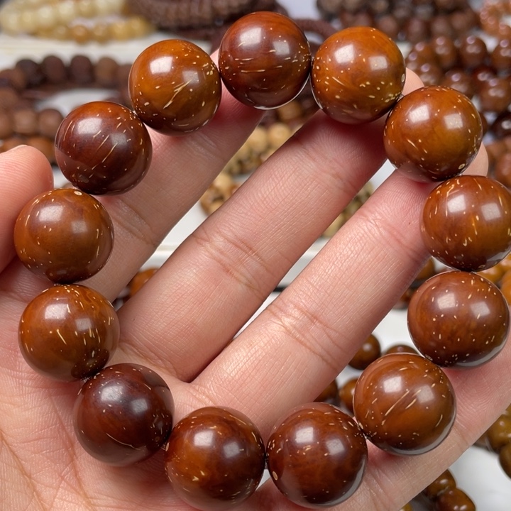 紫金鼠手串18尺寸练手款（色差/棕线多）