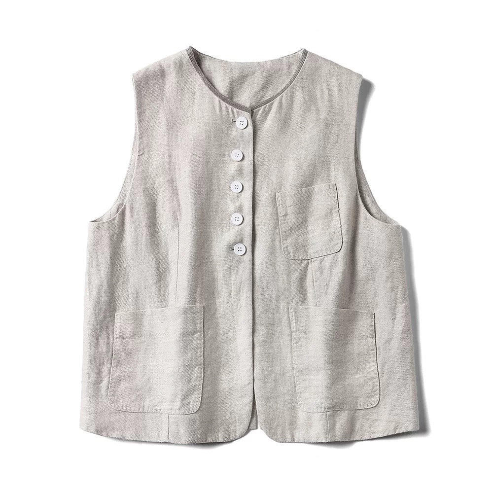 D·BOSS马夹针织拼接休闲小香风法式简约纯色简约风链条马甲夏季