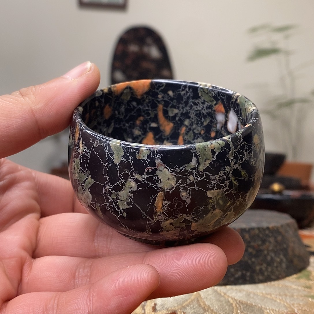 豫石匠茶周边梅花玉安山玉炸炸炸！80cc