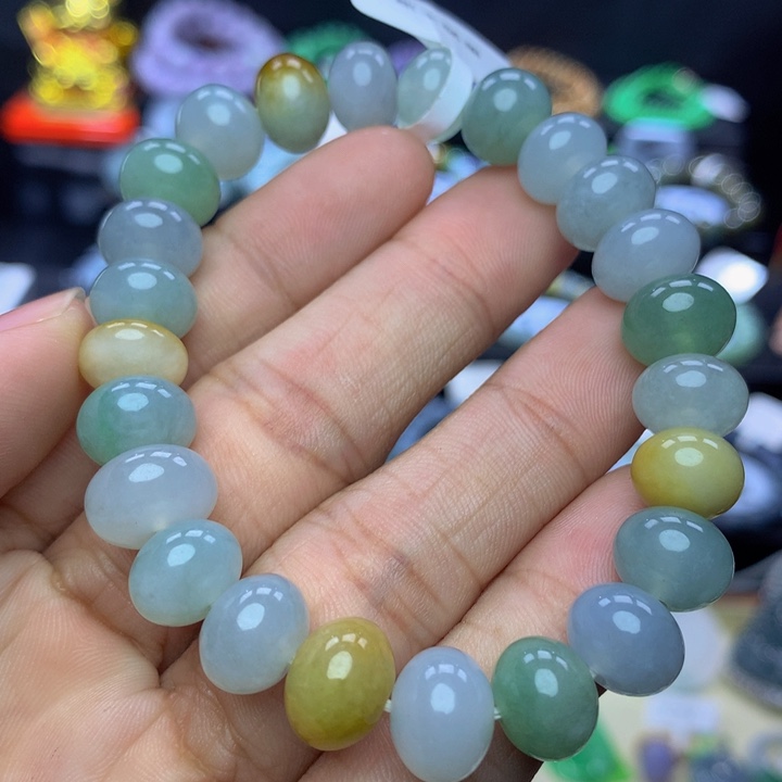 翡翠手链未镶嵌翡翠 11+