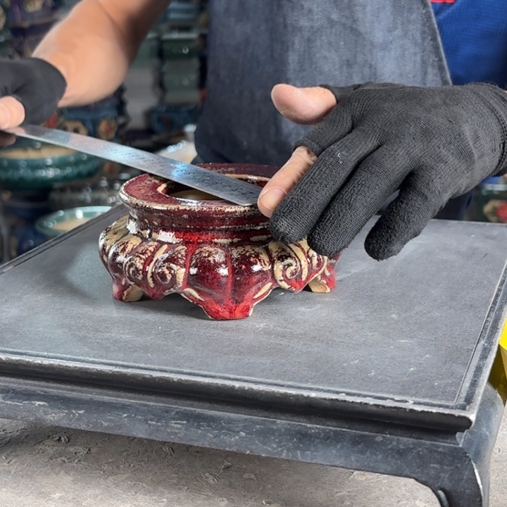 一风堂石湾花盆 面宽11高7