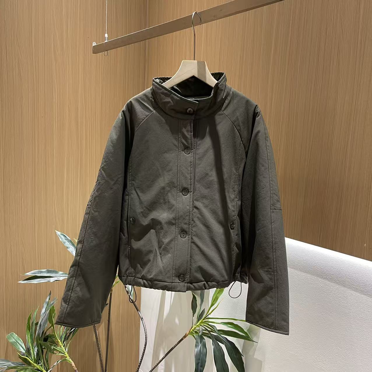 17821新款加厚秋冬季休闲时尚简约宽松显瘦棉服