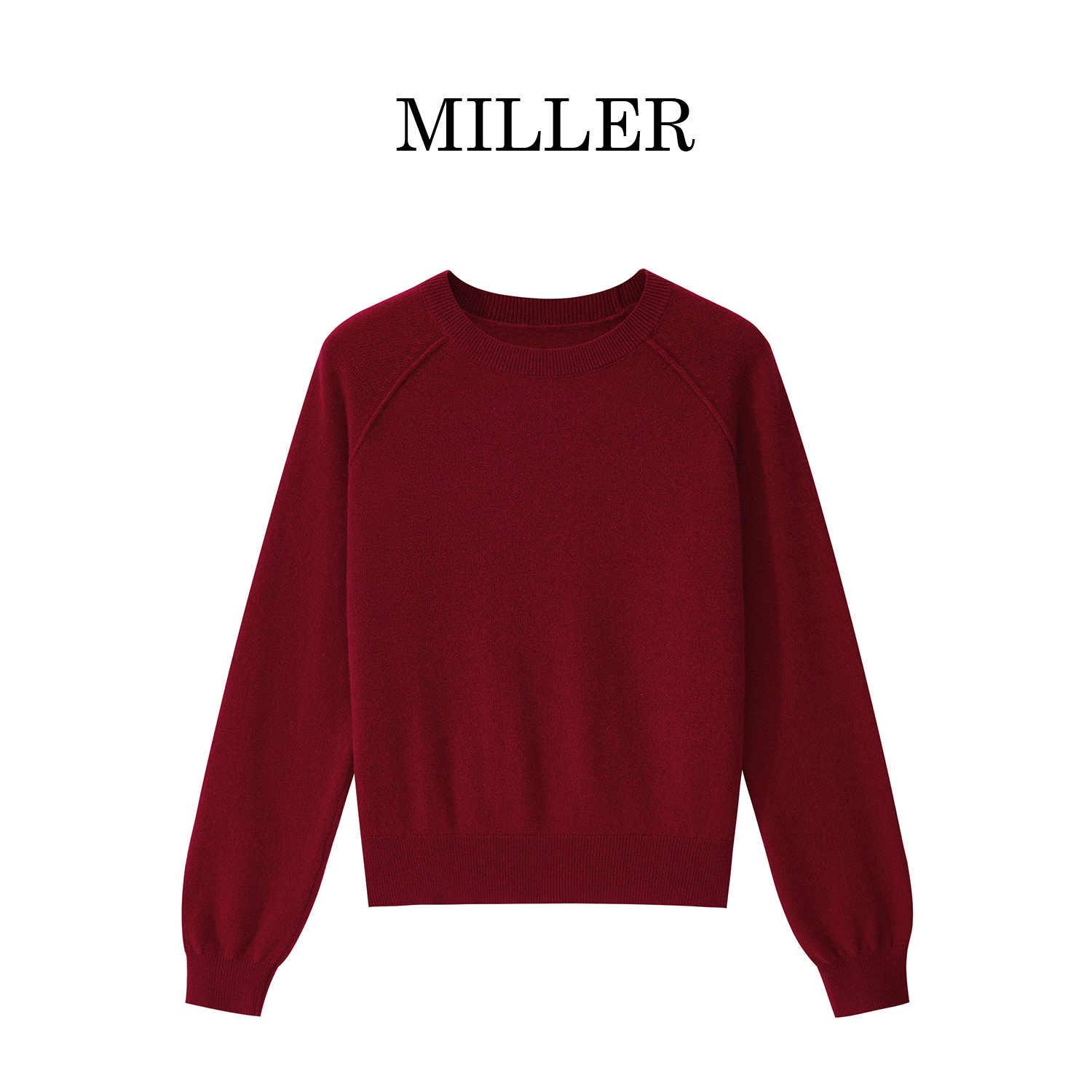 MILLER [云拥]经典简约百搭100%纯羊毛针织衫圆领上衣-29290