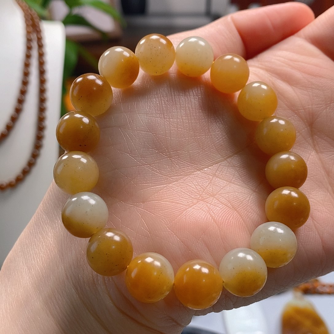 和田玉手串未镶嵌