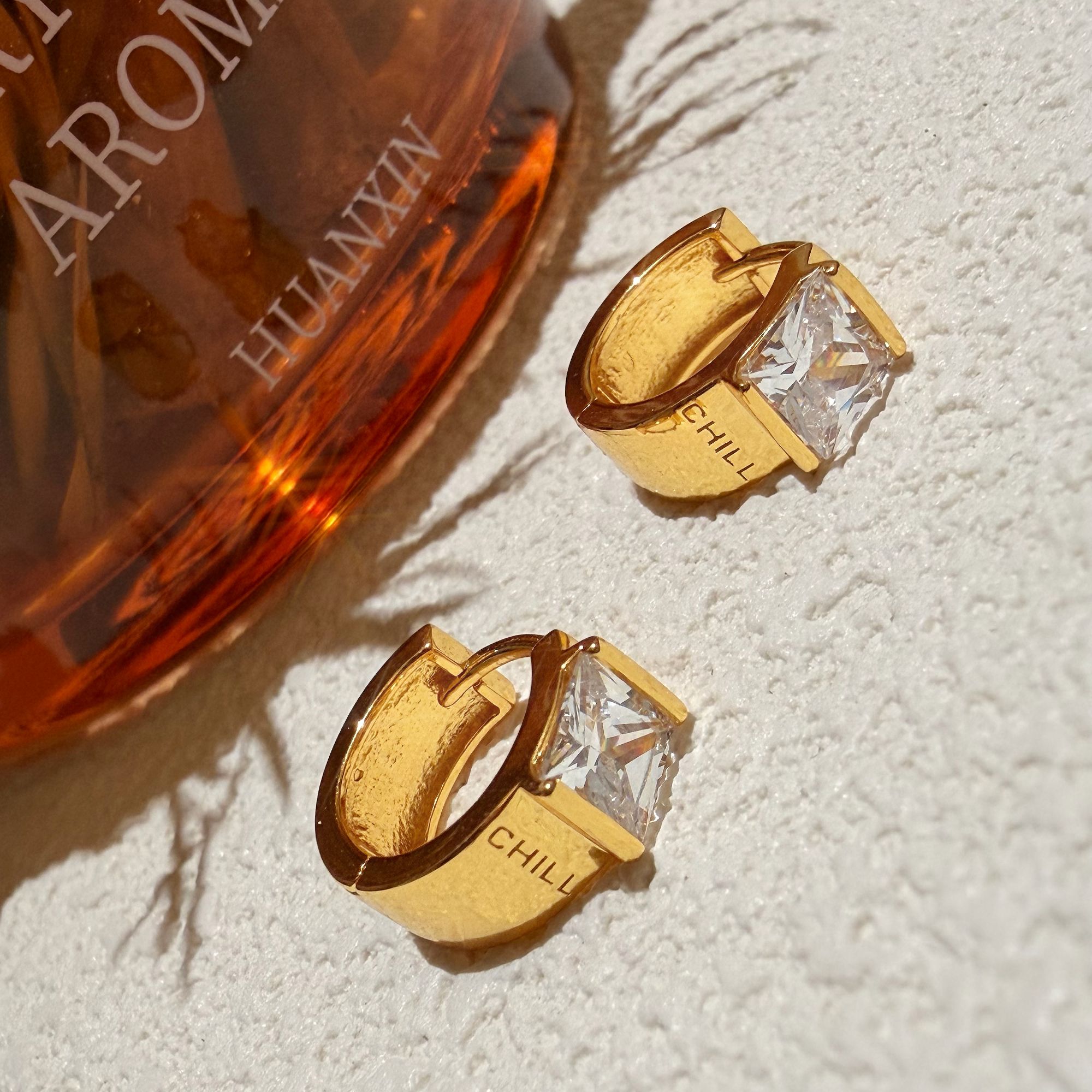 925银耳饰  时尚轻奢大颗钻镶嵌耳扣女款耳饰 X032