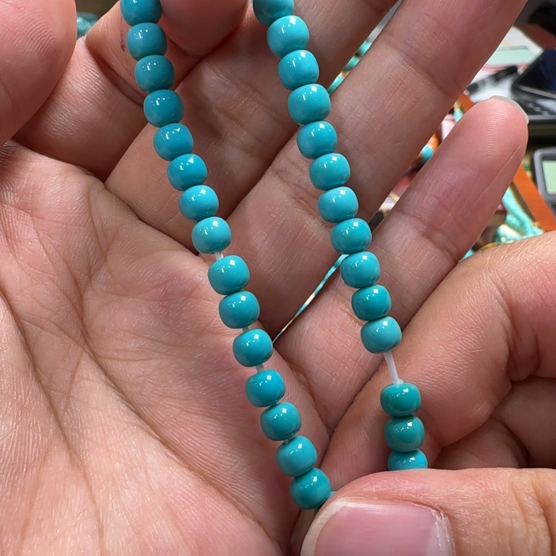 绿松石未镶嵌手串5.5mm 5500