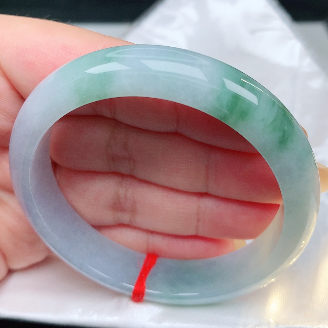 未镶嵌手镯翡翠10飘花春彩