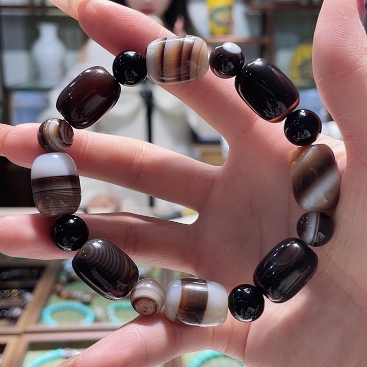 玛瑙/玉髓未镶嵌手链