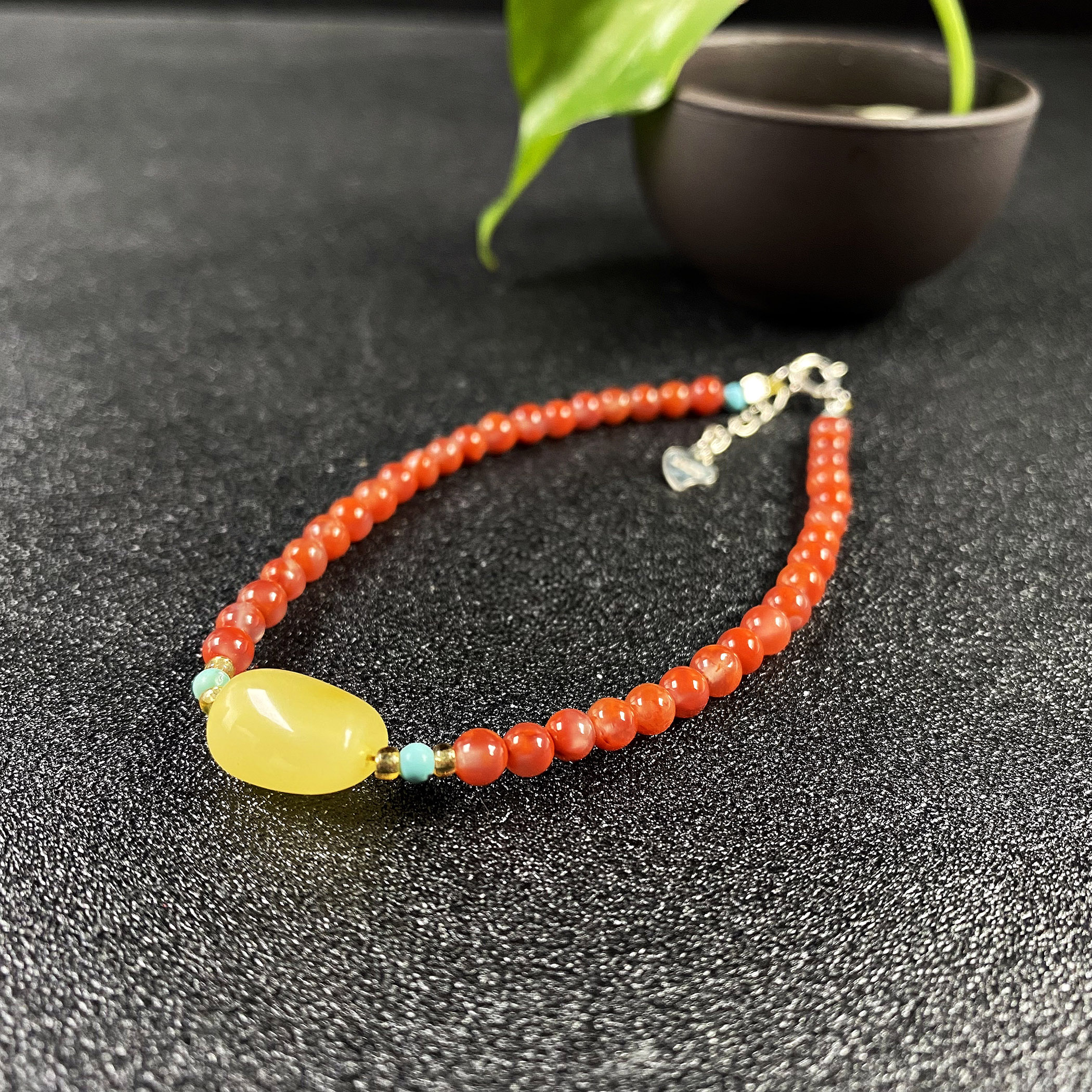 石惑珠宝+南红珠子手链-多样性发一