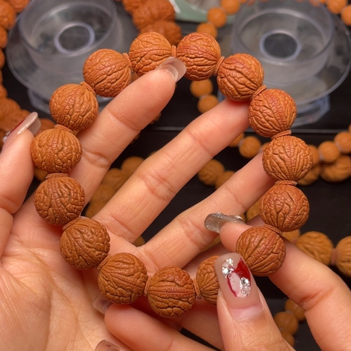 桃核手串点*16尺寸龙鳞仿古（20号链接）