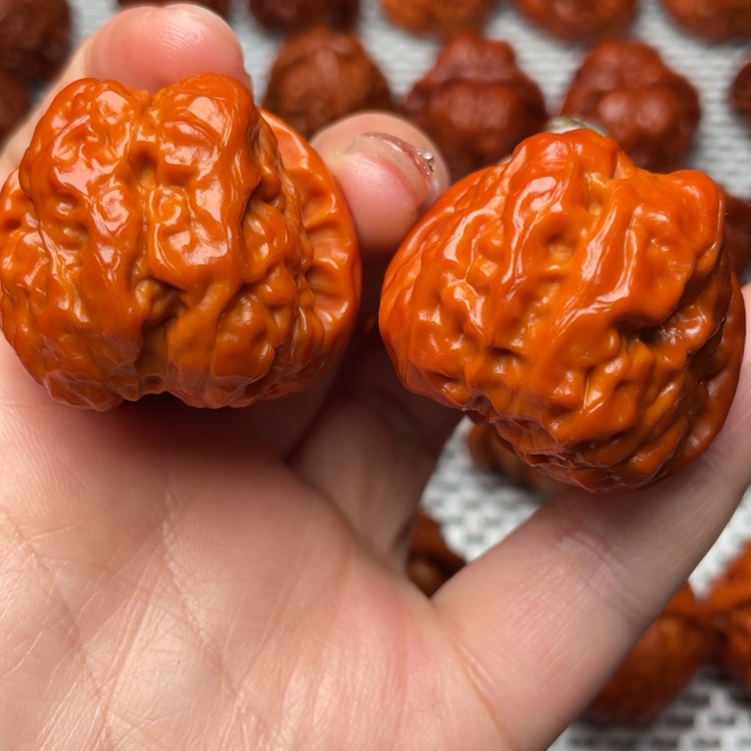 桃核吊坠文玩核桃 手把件 蛤蟆头 37