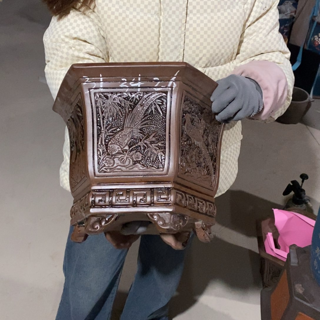 紫砂花盆紫砂花盆