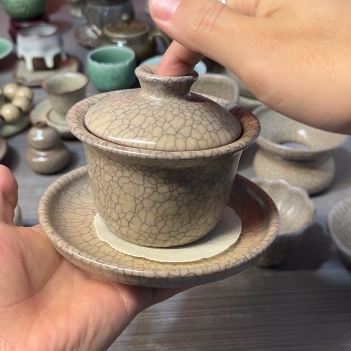 陈卫星 龙纹宋影 盖碗