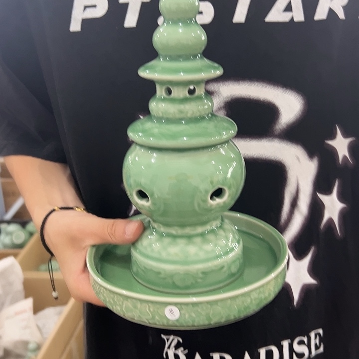 龙泉云间青瓷小米茶器