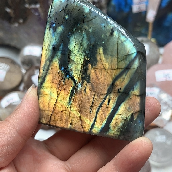 长石232克拉长石摆件未镶嵌