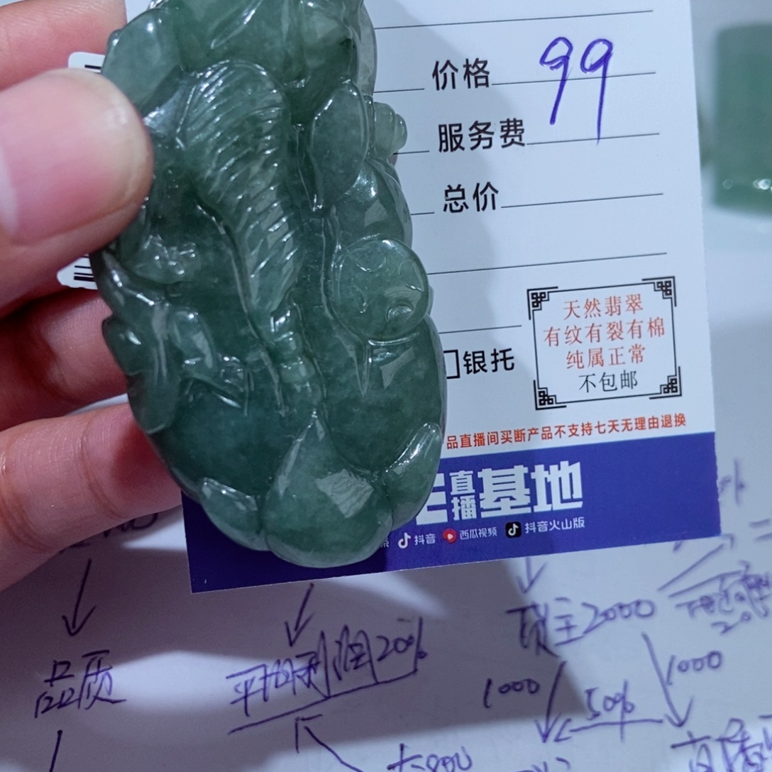 翡翠未镶嵌颈饰11111