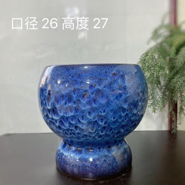 大口径透气粗陶花盆适用于三角梅南天竹橡皮树鸭掌木等各种绿植