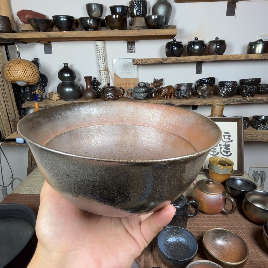 老***烟杯建水紫陶三木柴烧