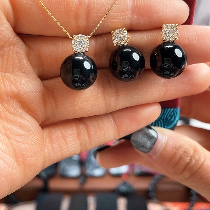 和田玉挂件银S925镶嵌卡12