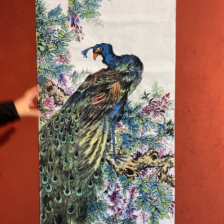 书法豆树隶精品国画