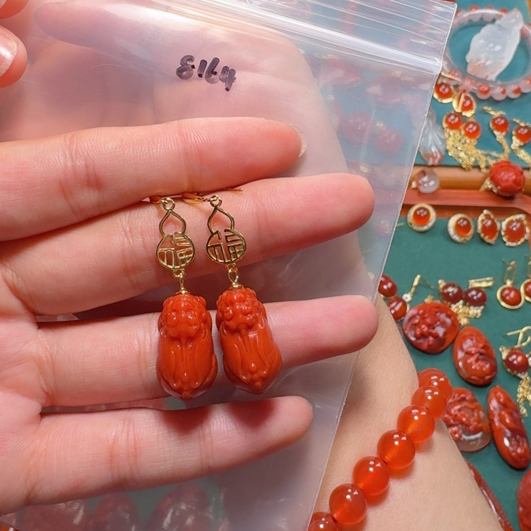 南红玛瑙南红银S925镶嵌