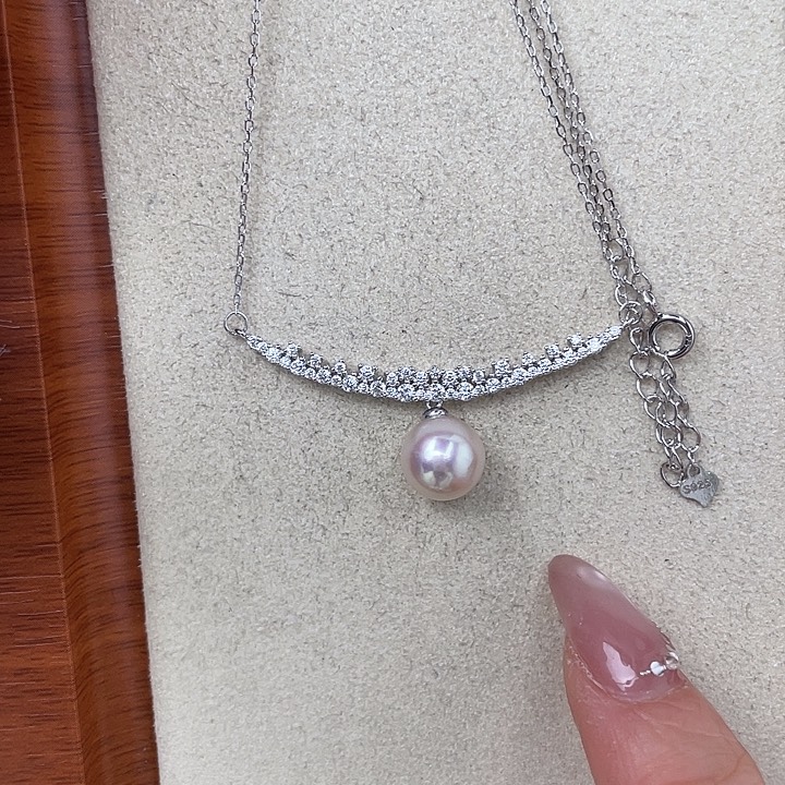 海水珍珠颈饰银S925镶嵌