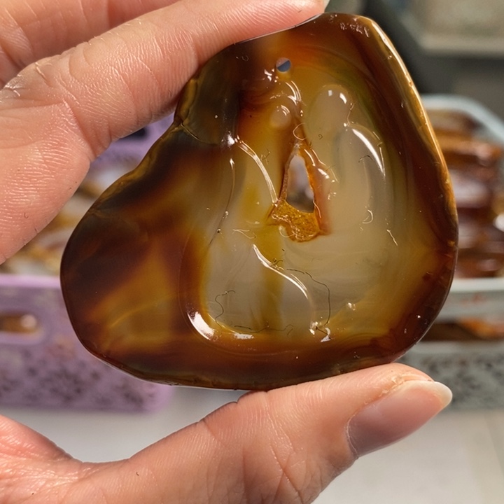 玛瑙/玉髓吊坠(不含链)未镶嵌