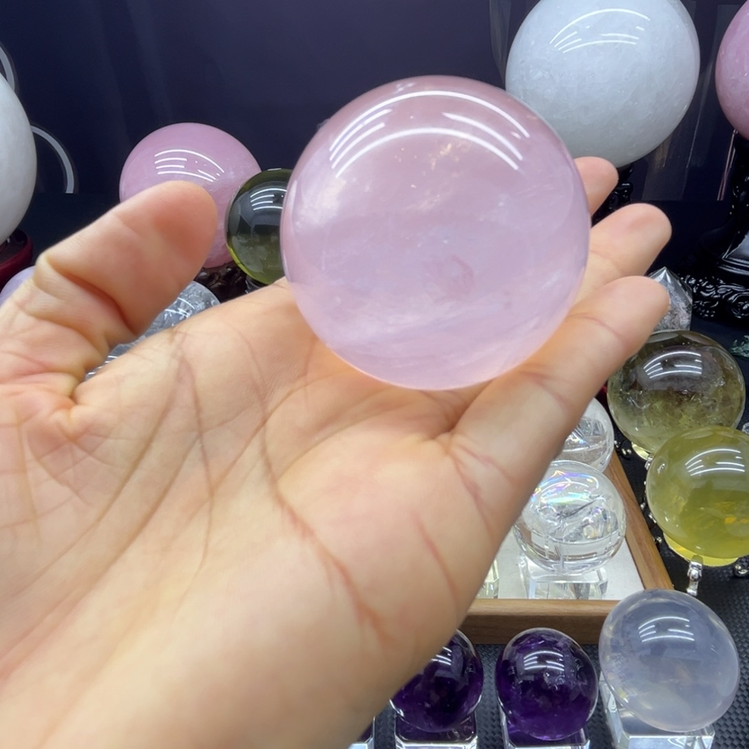 未镶嵌珠宝半成品水晶4.9公分