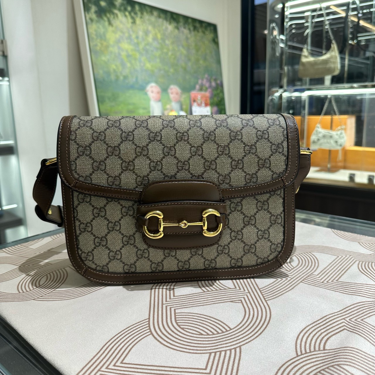 95新 GUCCI/古驰 11674624/KIKIFIFI/1955棕色