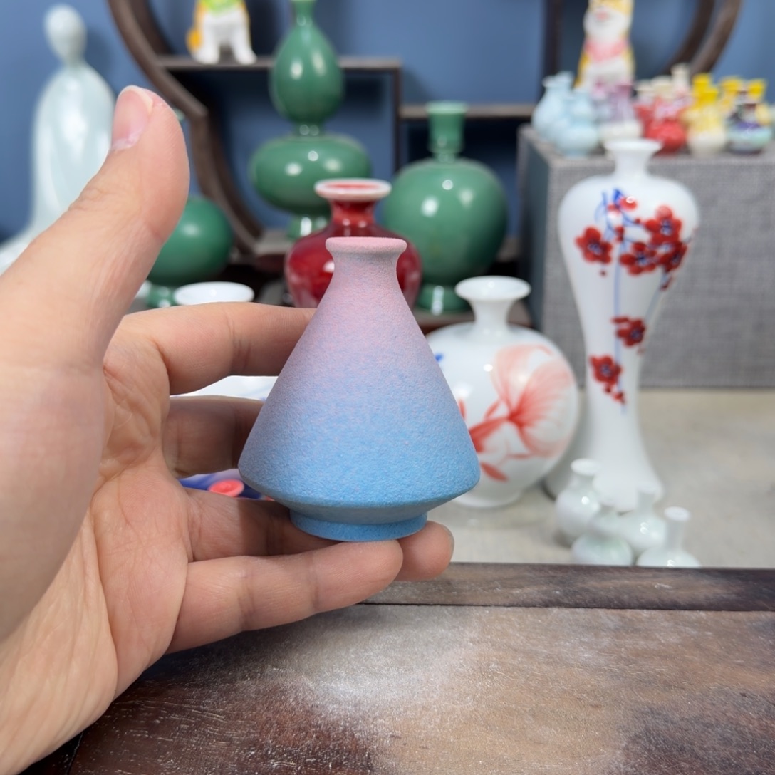 陶瓷手工小花器摆件