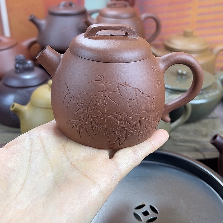 紫砂茶壶宜兴紫砂壶巨轮