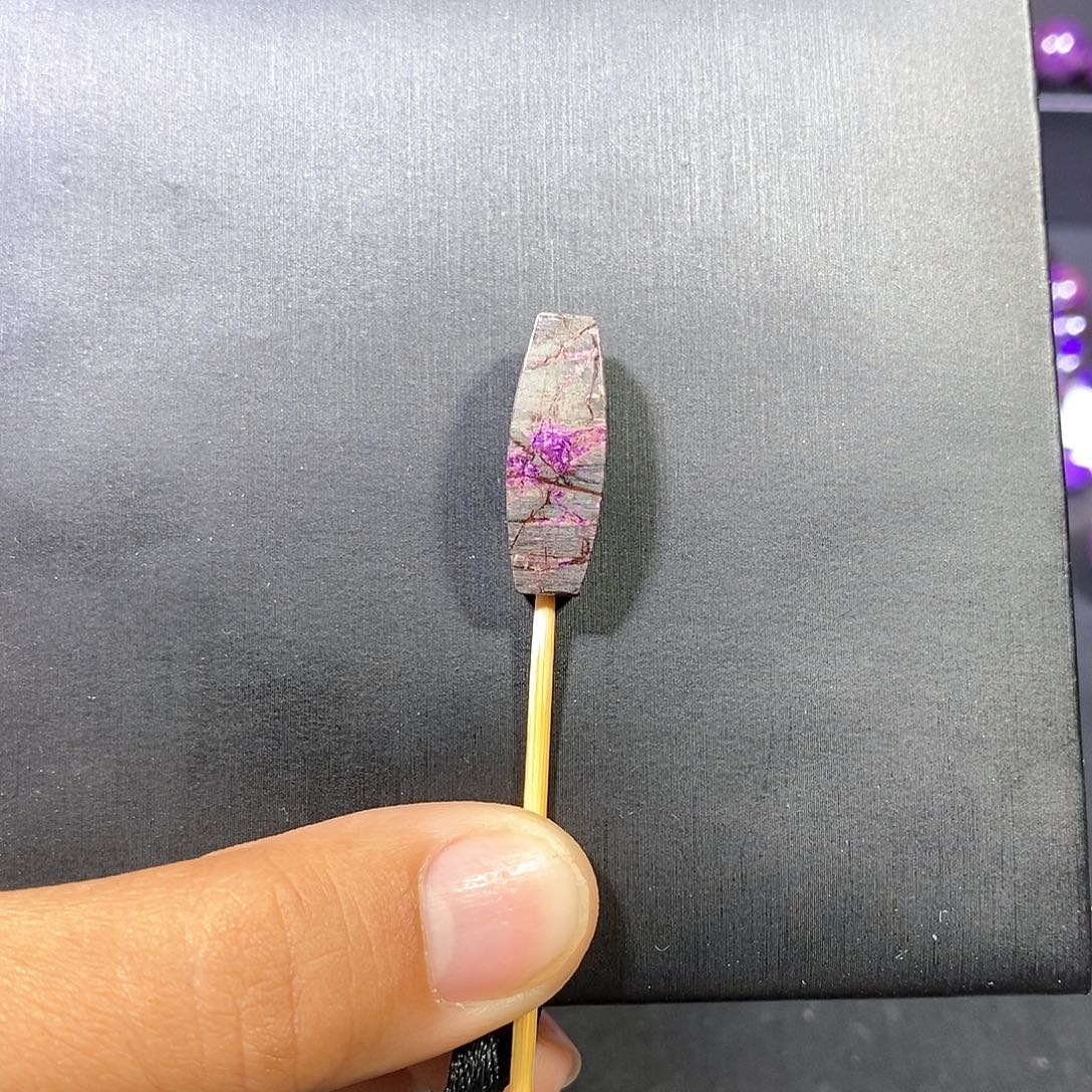 苏纪石（舒俱来）未镶嵌南非老矿舒俱来春彩长方单珠