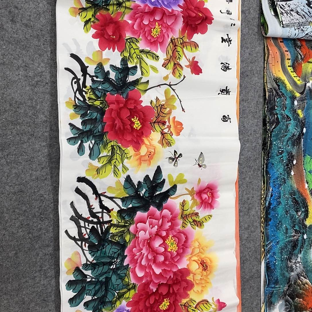 大***8横款富贵满堂小六尺画