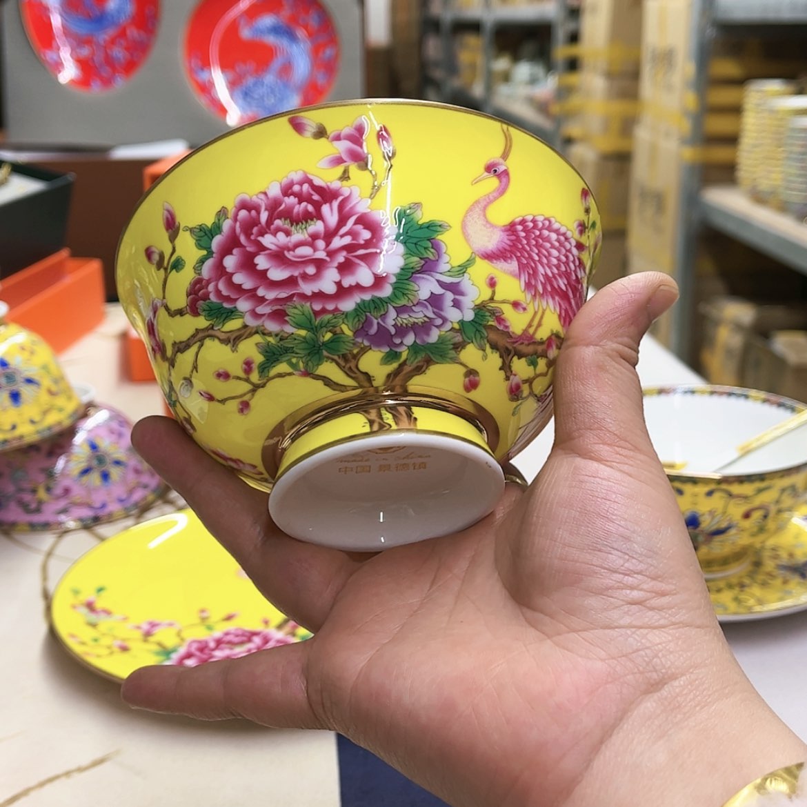 【闪购商品】骨瓷5英寸6黄。。。。。