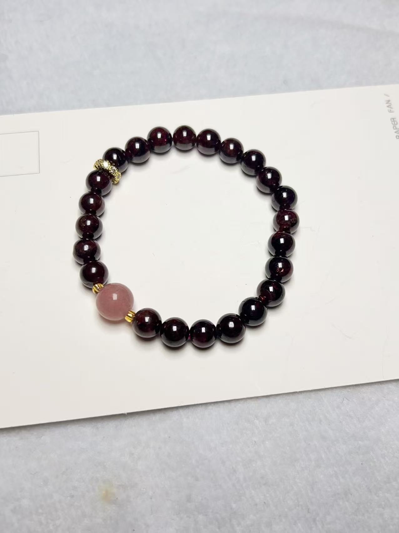 609 天然高品质石榴石6左右单圈串时尚百搭 （拍一发一多样性发货）