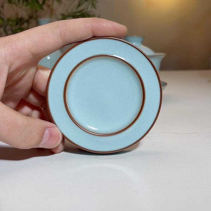 天青双圈杯垫一级