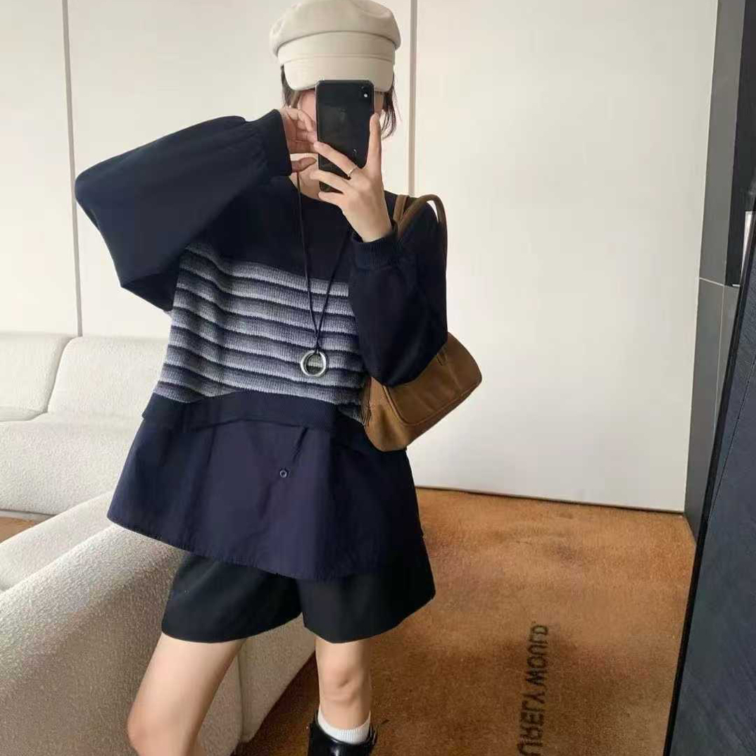 秋季宽松型短袖做旧常规款大码衬衫不起球拼接厚款
