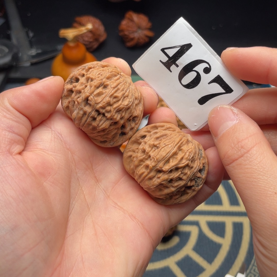 桃核把件38全品磨盘467号