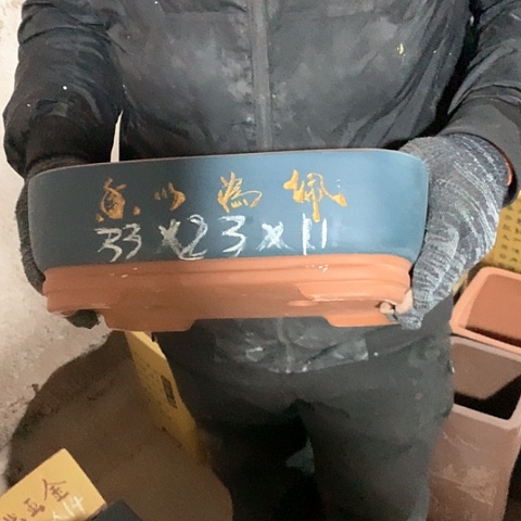 紫砂花盆手工制作