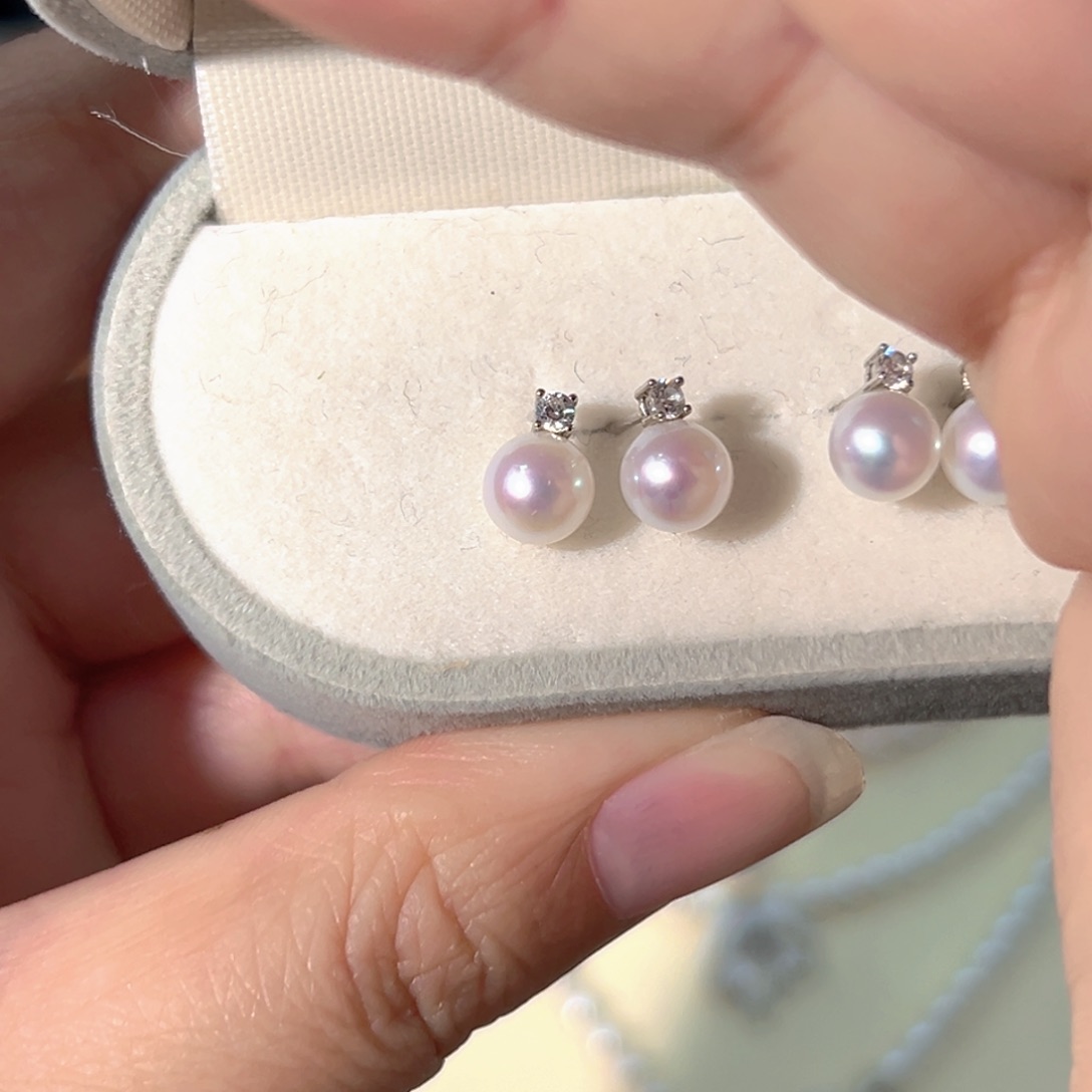 银S925镶嵌淡水珍珠珠宝级别天然珍珠天女镜面极光