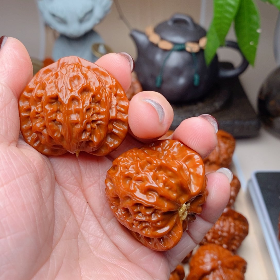 吊坠文玩核桃得**鱼宫灯